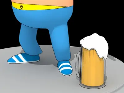 Barney Gumble 3D model