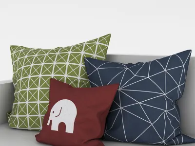 Customisable Pillows 3D model