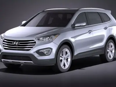 Hyundai Santa Fe 2015 VRAY 3D model