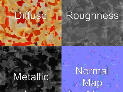 Harlequin Shrimp Model with Clown-Like Markings Low-poly 3D model