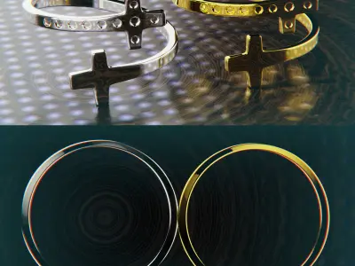 Cross Ring for 3d Printing Free 3D print model