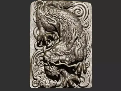 dragon pendant 3D print model order
