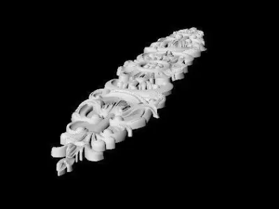 Central decor ornament for furniture 3D model 775