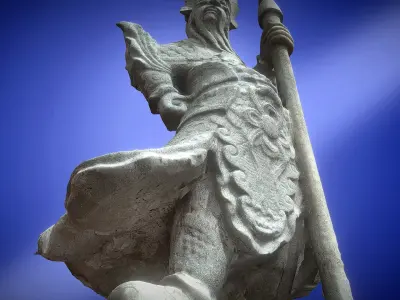 Chinese Guardian Statue 3D print model