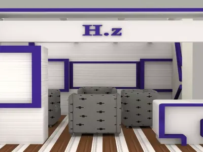 Exhibition Booth 3D model Free 3D model