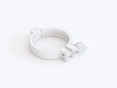 Pipe clamp 02 3D model