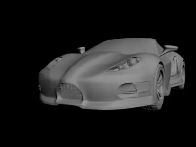 Concept Custom SuperSport Car 3 3D model