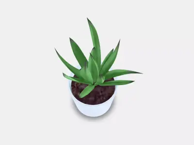FEJKA Artificial potted plant with pot Low-poly 3D model