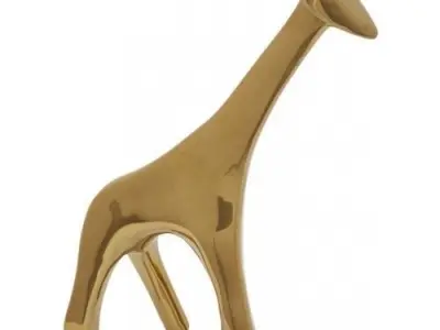 DwellStudio Giraffe Gold Figurine Free 3D model