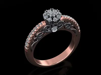 Women Ring 11 3D print model