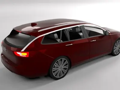 OPEL INSIGNIA SW 2017 LOWPOLY Low-poly 3D model