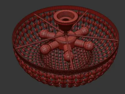 Chandelier Favola E  1 3 50 502 G Corona render 3D model