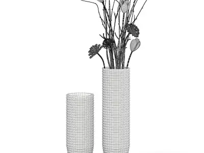 White Decorative Vase 3D model