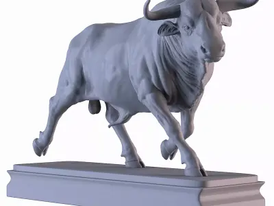 Bull Statue 3D print model