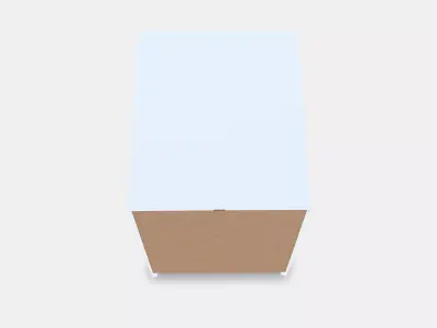 MALM Chest of 2 drawers 2 Low-poly 3D model