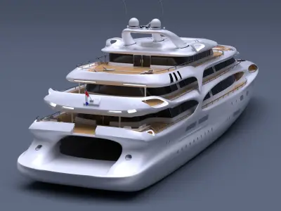 Yacht project 3D model
