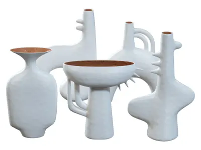 Wildwood Kona Vase Set Low-poly 3D model
