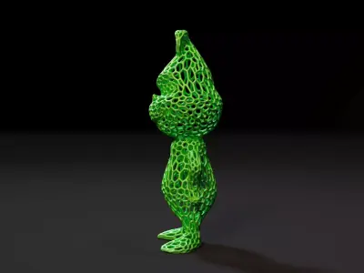 Grinch Voronoi 3D print model
