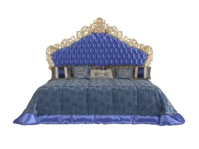 DOUBLE BED WITH CAPITONNE 3D model