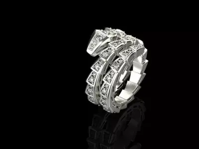 Serpent Ring 51111 3D print model