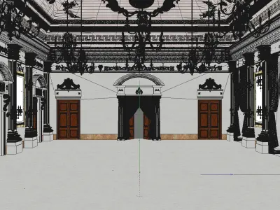 Sala Bianca Palazzo Pitti 3D model