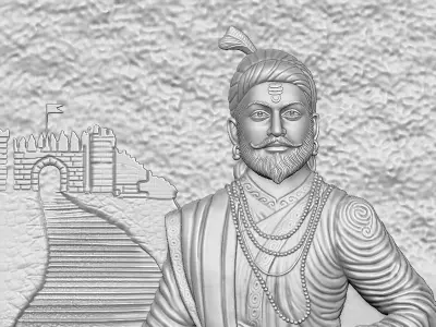 Shiva Ji Maharaj Portrait 3D print model