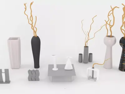 Vases Decoration 3D model