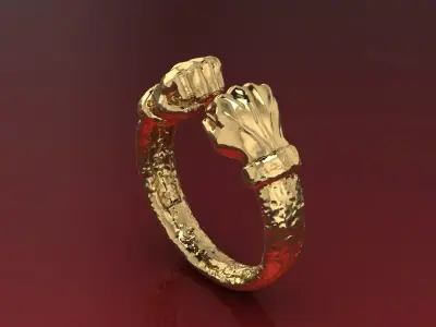 NEO UNISEX RING SPECIAL SERIES14 FIST 3D print model