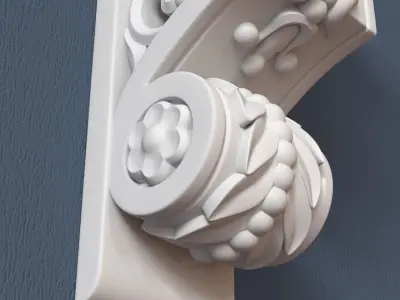 Decorative Corbel 3D model 12