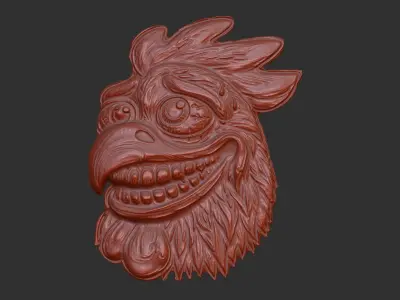 scary chick cnc  3D print model