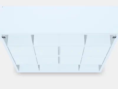 KALLAX Shelving unit with 8 inserts Low-poly 3D model