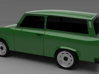 Trabant 601 estate 3D model