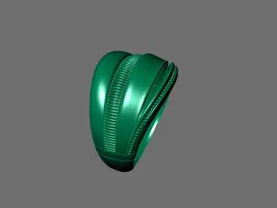 Women Ring Plain Ring Ready STL 3DM Models Womens Rings 3D print model 20