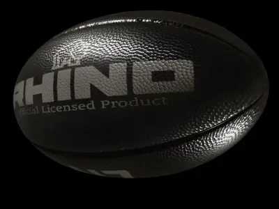 rugby ball 4-New Zeland Low-poly 3D model