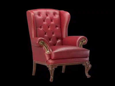 Leather chair 3D model