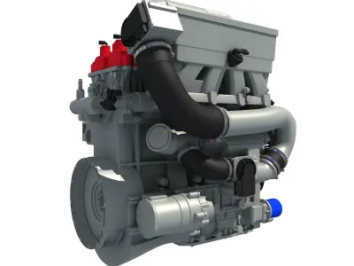 Car Engine 3D model 4