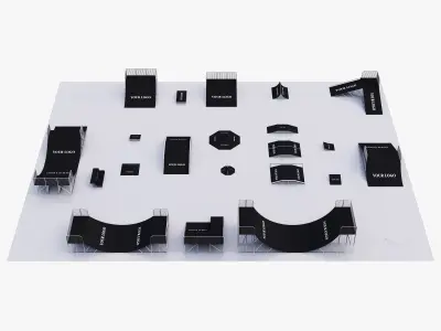 skateboarding park 3D model