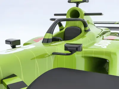 Formula 1 car model 08 Low-poly 3D model