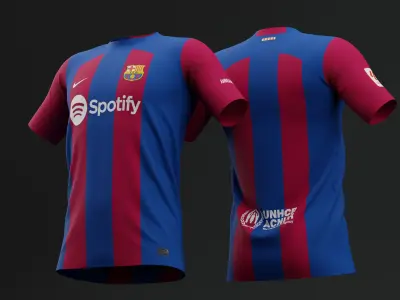 FC Barcelona 2023 2024 Home Jersey  3D model