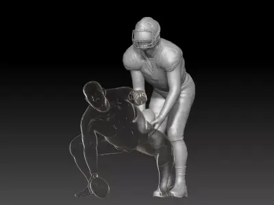 nfl player QUARTERBACK 2025 1 3D print model