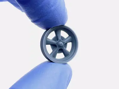 15x4 American Racing Spindle Mag Wheels 3D print model