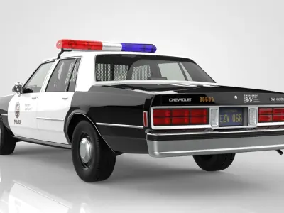Chevrolet Caprice Classic Police 1989 3D model