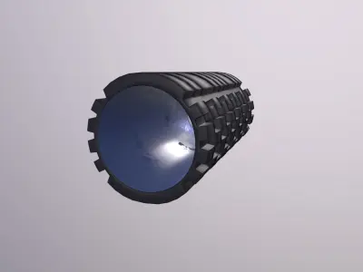 FoamRoller rubber ball Low-poly 3D model