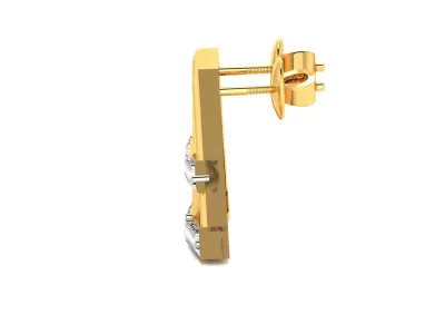 Diamond Earring 3D print model order