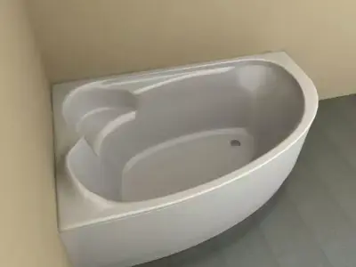 Acrylic Corner Bathtub 3D model