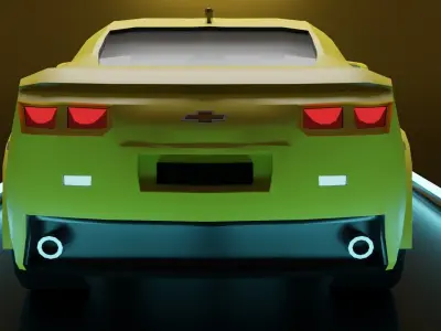 Chevrolet Camaro SS 2011 Low-poly 3D model