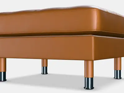 LANDSKRONA Footstool 6 Low-poly 3D model