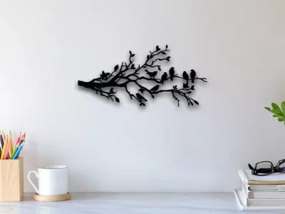 Birds Wall Art 3D print model
