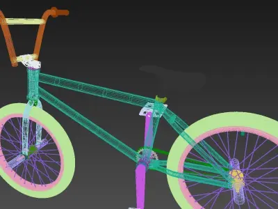 BMX bike WTP bicycle 3D model