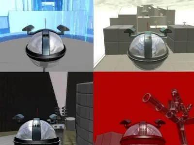 BGE SoS - Game Prototype Free low-poly 3D model